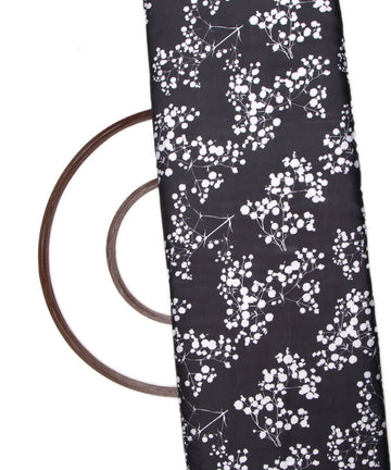 Floral Print Modal Satin Bamberg Satin Fabric Material Saree Kurta Fashion